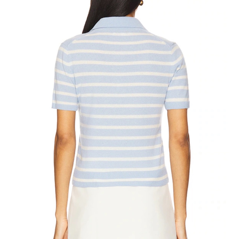 Veronica Beard Brandt Cashmere Bluebell/Ivory - Picture 3 of 6